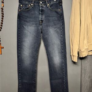 Levi's Dark Blue Straight Jeans